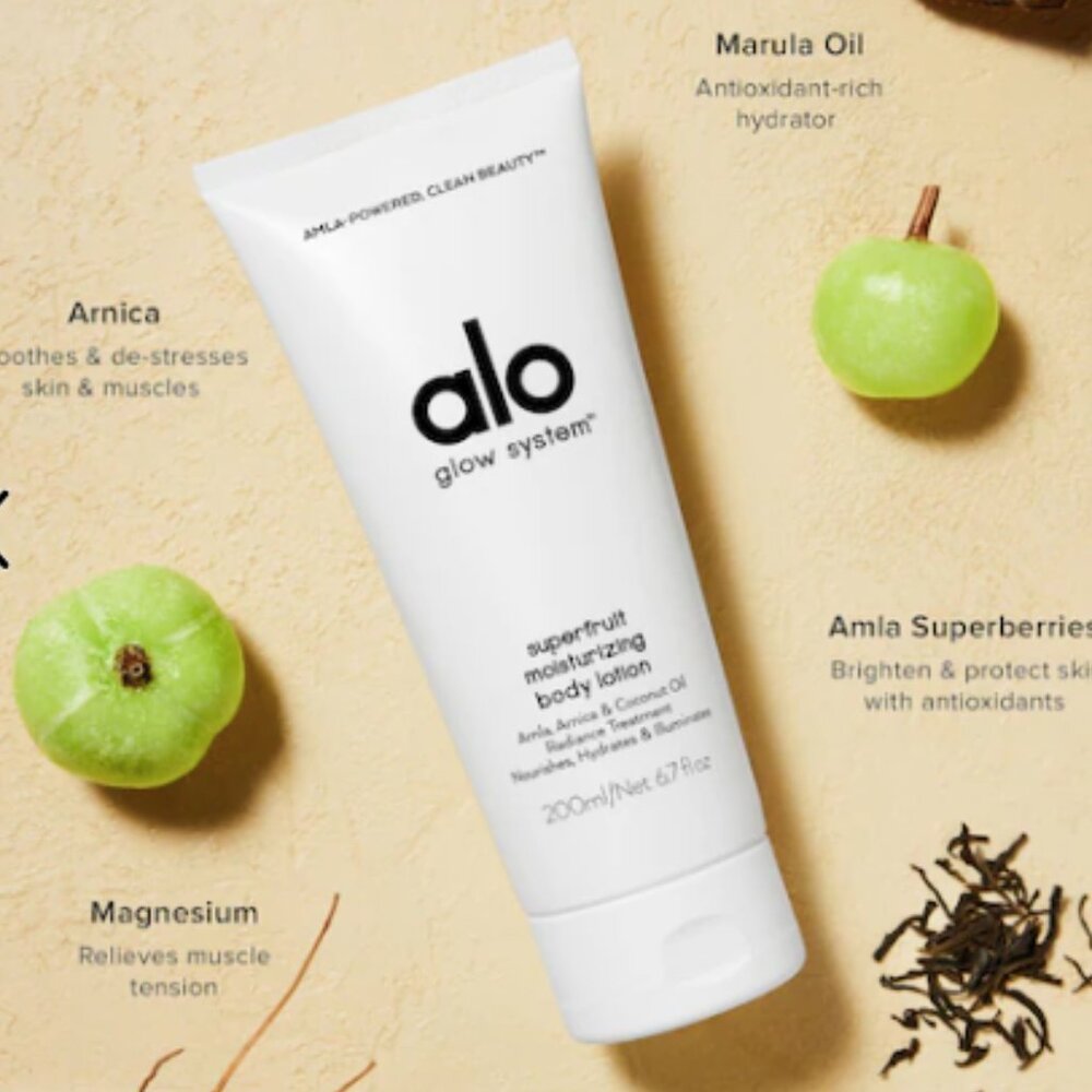 Alo Superfruit Body Lotion and Luminizing Face Moisturizer Set
